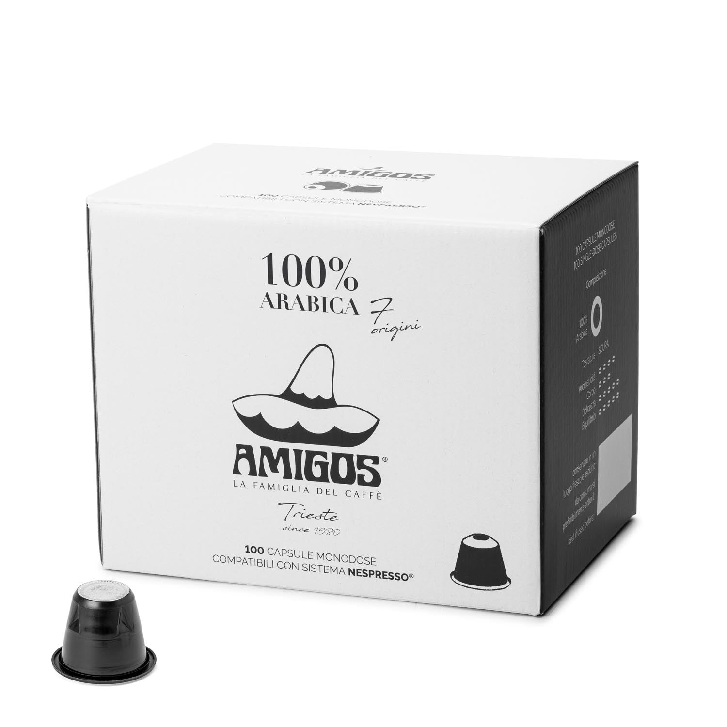7 Origini 100% arabica Nespresso® capsules