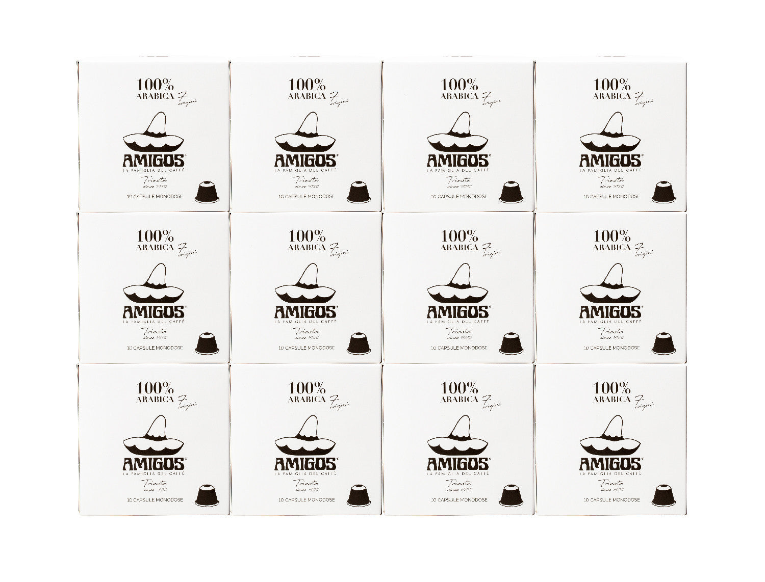 7 Origini 100% arabica Nespresso® capsules
