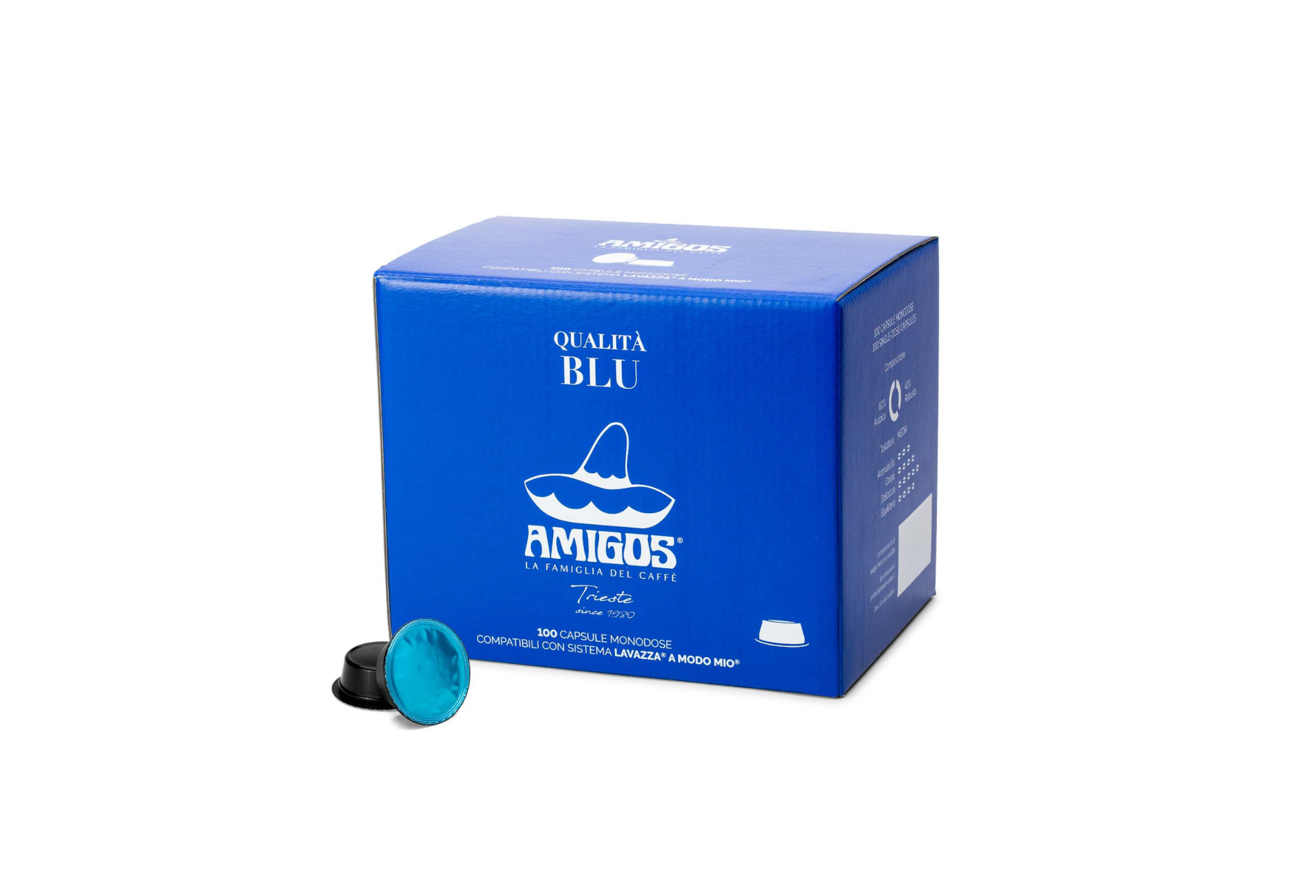 Qualità Blu in capsule Lavazza® A Modo Mio® – AmigosCaffè